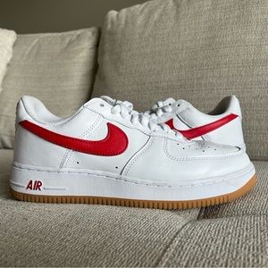 Nike Air Force Red and White Anniversary Edition